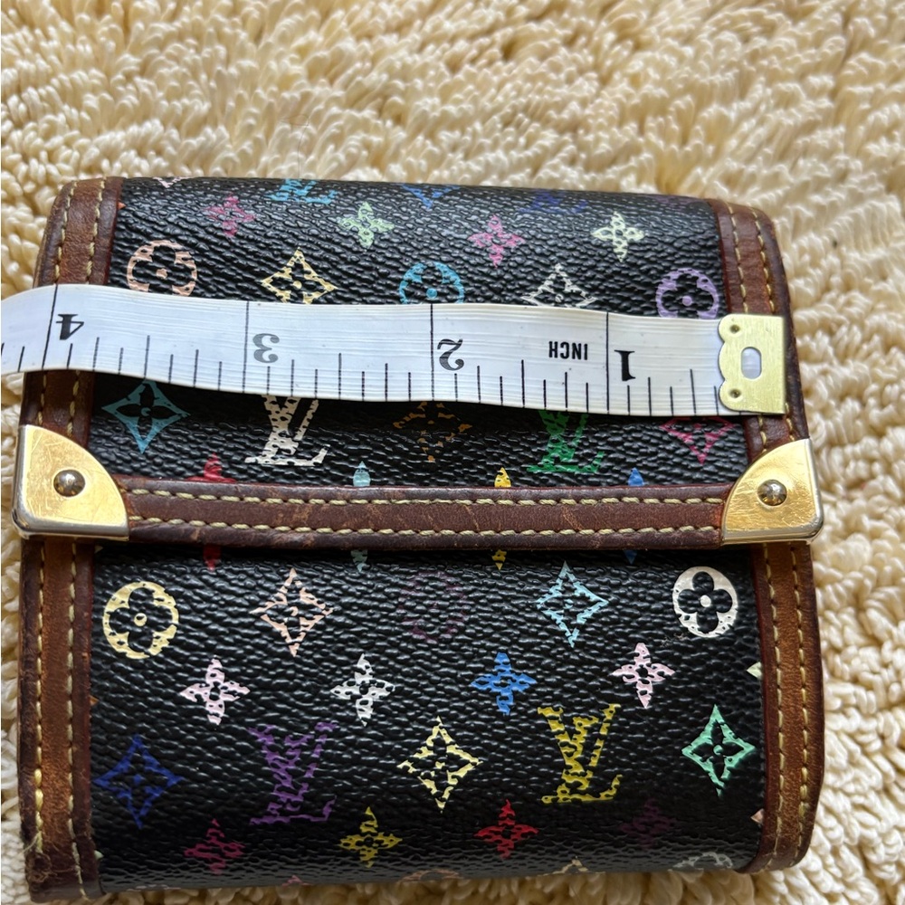 Louis Vuitton Black Multicolor Monogram Wallet - Picture 9 of 10